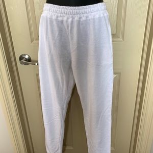 Missguided white sweatpants